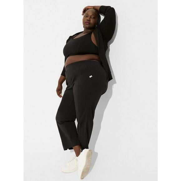Torrid Black Ripstop Full Length Active Trouser Pants Size 3X - Picture 1 of 8